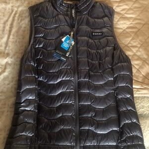 Ariat Women's Shiny Charcoal Gray Down Vest